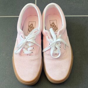 Vans Pink Suede & Canvas Low-Top Sneakers